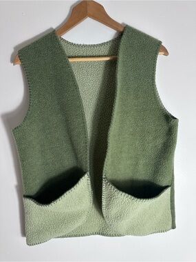Vintage Pantropic Polartech Green Fleece Vest - Unisex